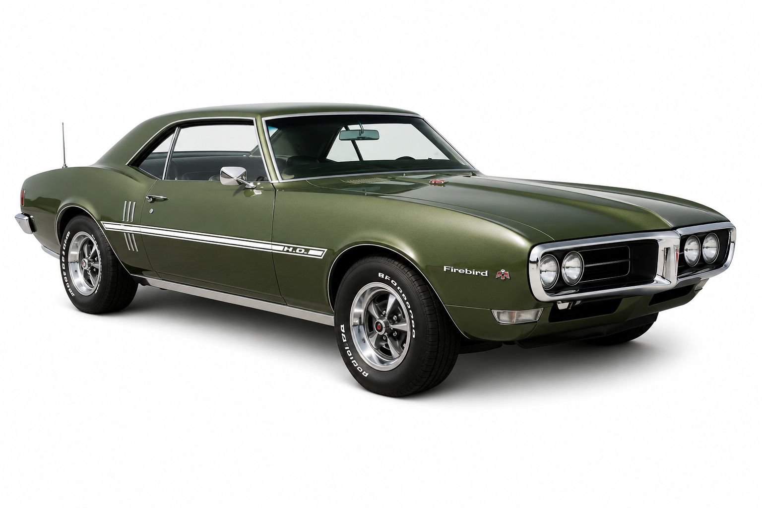 1968 Pontiac Firebird 350 H.O. Coupe in Verdoro Green
