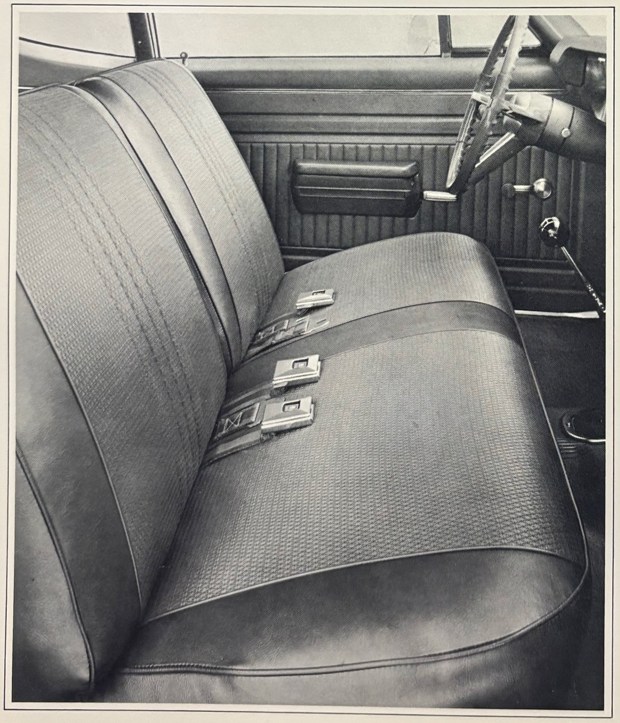 Tempest interior and front seat