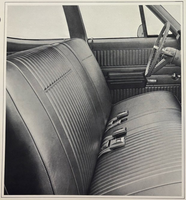 Tempest Custom interior and front seat