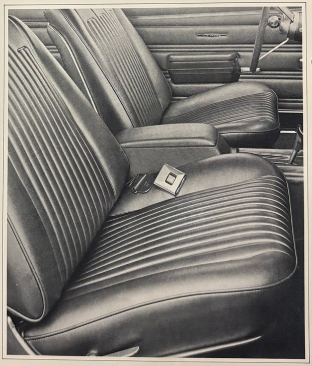 Le Mans interior and front seat