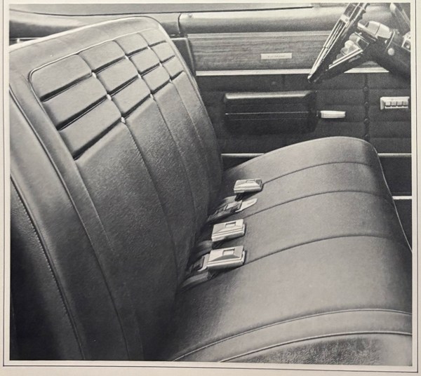 Le Mans 4-Door Hardtop front seat